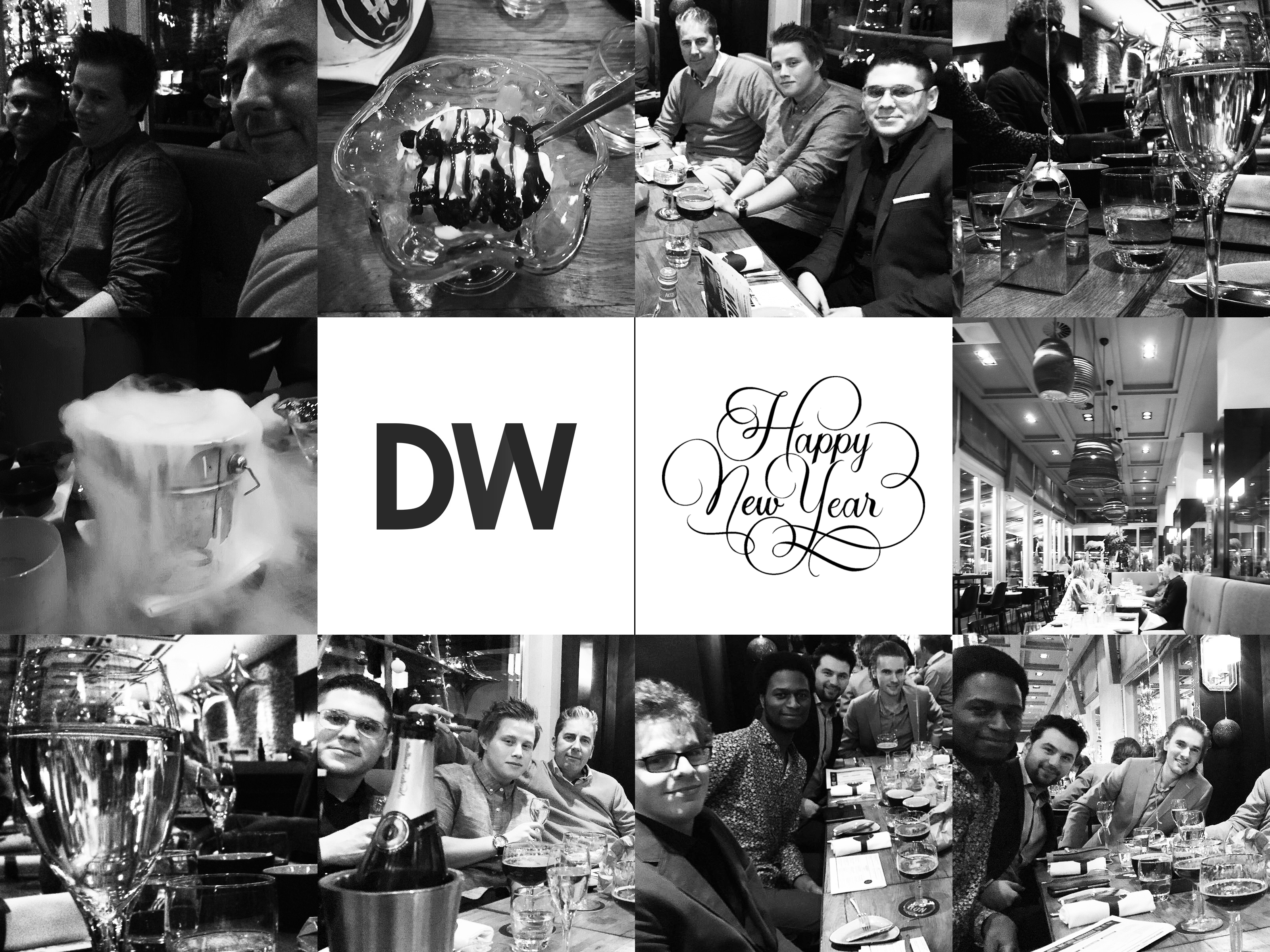 Oudjaar diner DWanimations Ron Blauw